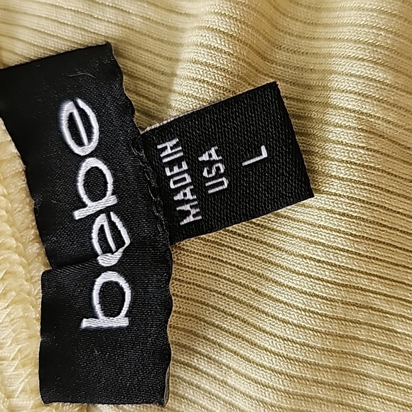 NEW Bebe Rhinestone short sleeve top - Picture 3 of 3